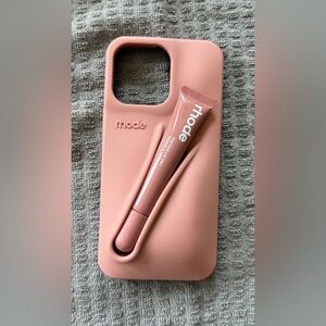 RHODE Blush Lip Tint and Case Duo 15 pro max (No Original)